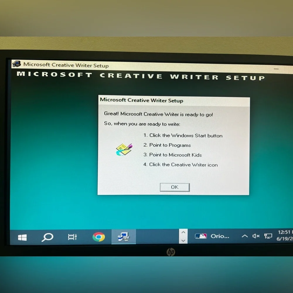1996 Creative Writer 2 CD Microsoft for PC Designed for Windows 95